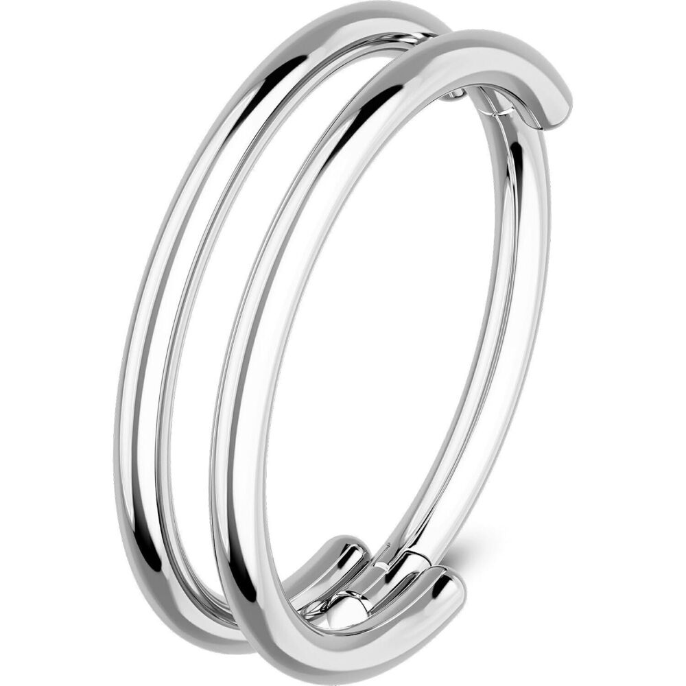 Nose Rings Hoops, 20G Double Rows Hoop Nose Ring For Women, 316L Surgical